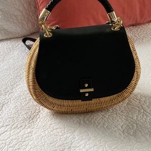Wicker summer handbag